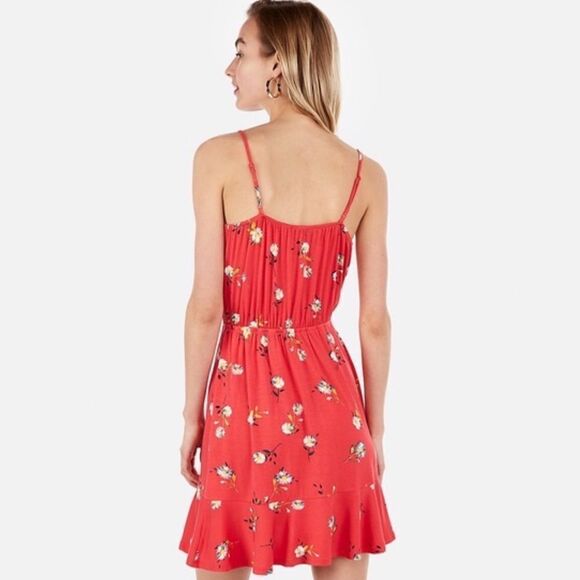 ✨Stretch Ruffle Wrap Front Cami Dress✨ - Picture 2 of 2